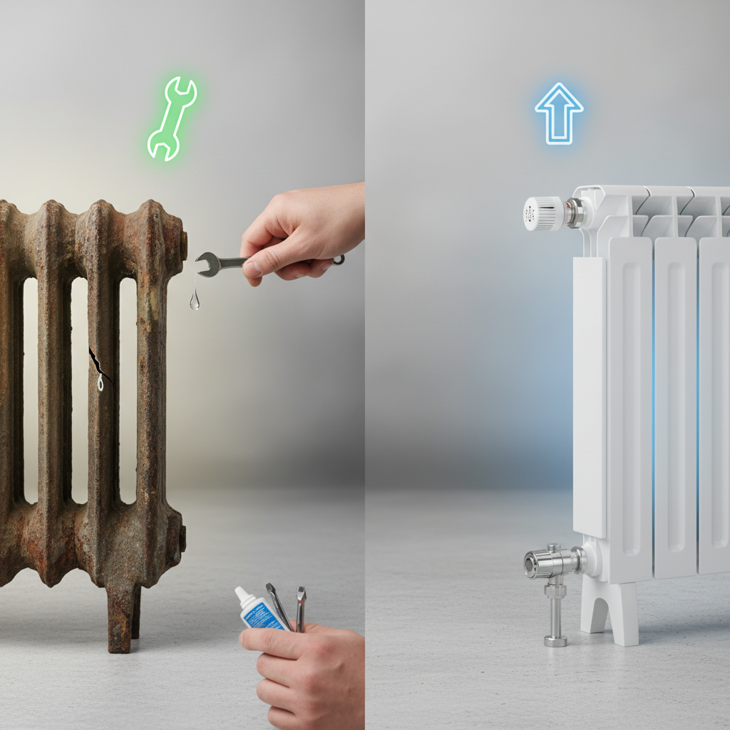 Kada verta rinktis radiatorių remontą, o ne keitimą naujais?