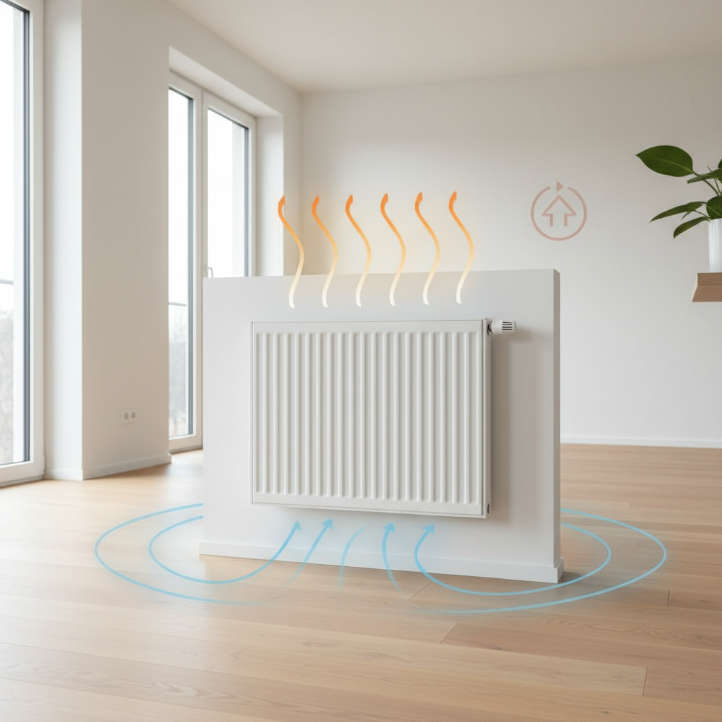 Kodėl verta rinktis konvekcinius radiatorius: efektyvumas ir šilumos paskirstymas namuose