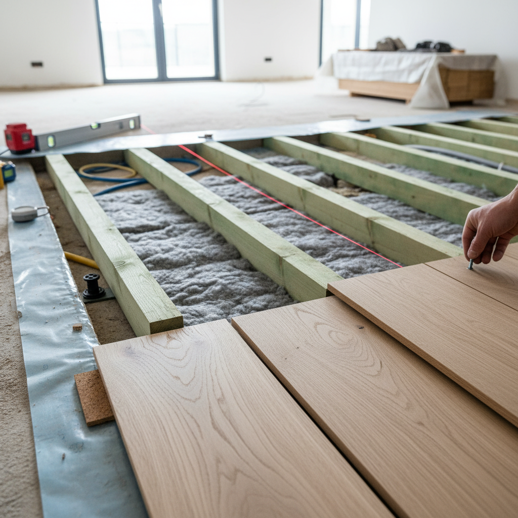 Medinių grindų įrengimas ant lagių: esminiai patarimai