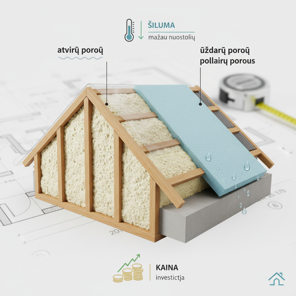 Poliuretano putų kaina 2024: kiek kainuos apšiltinti namą?