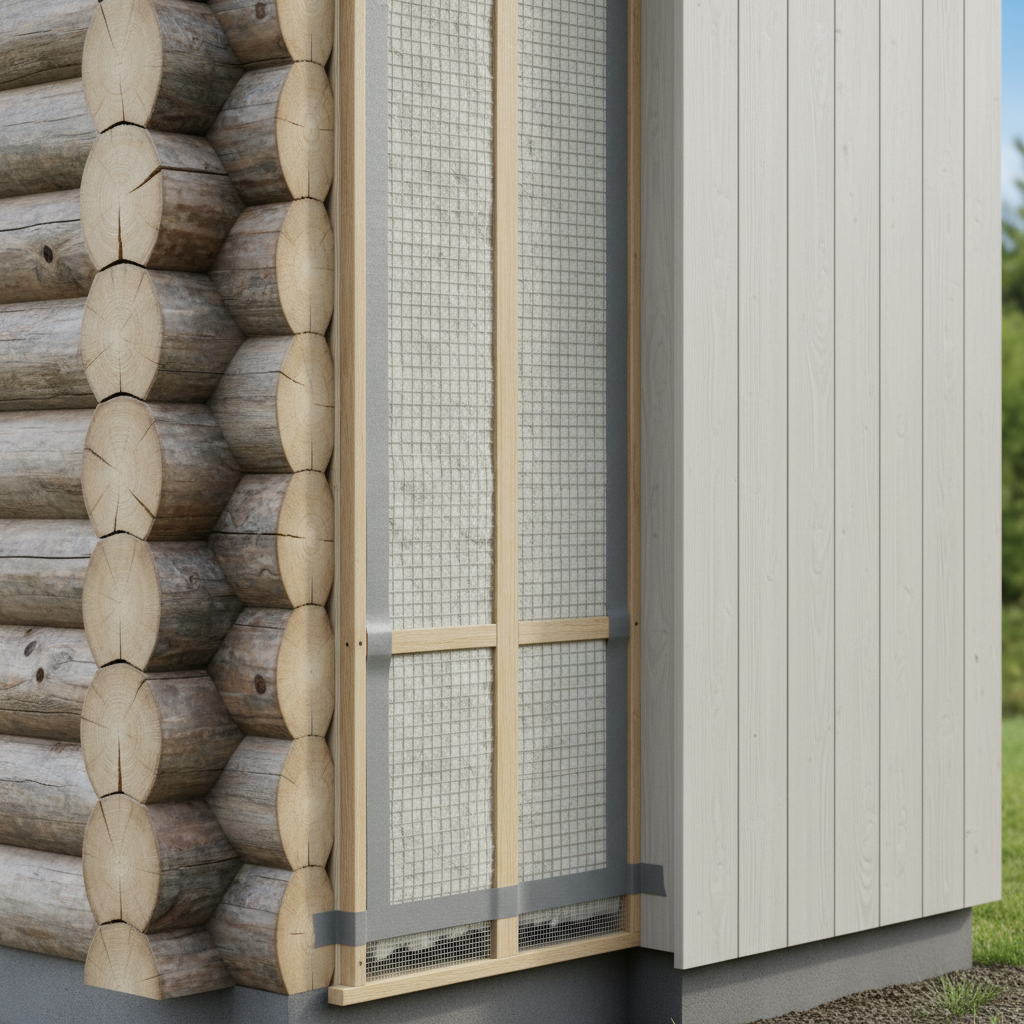 Rąstinio namo šiltinimas iš lauko: ką būtina žinoti?