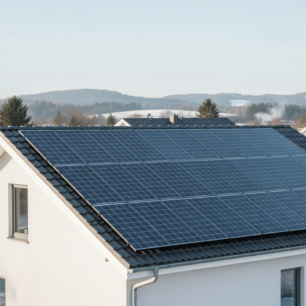 Saulės elektrinė vandeniui žiemą: ar verta investuoti?